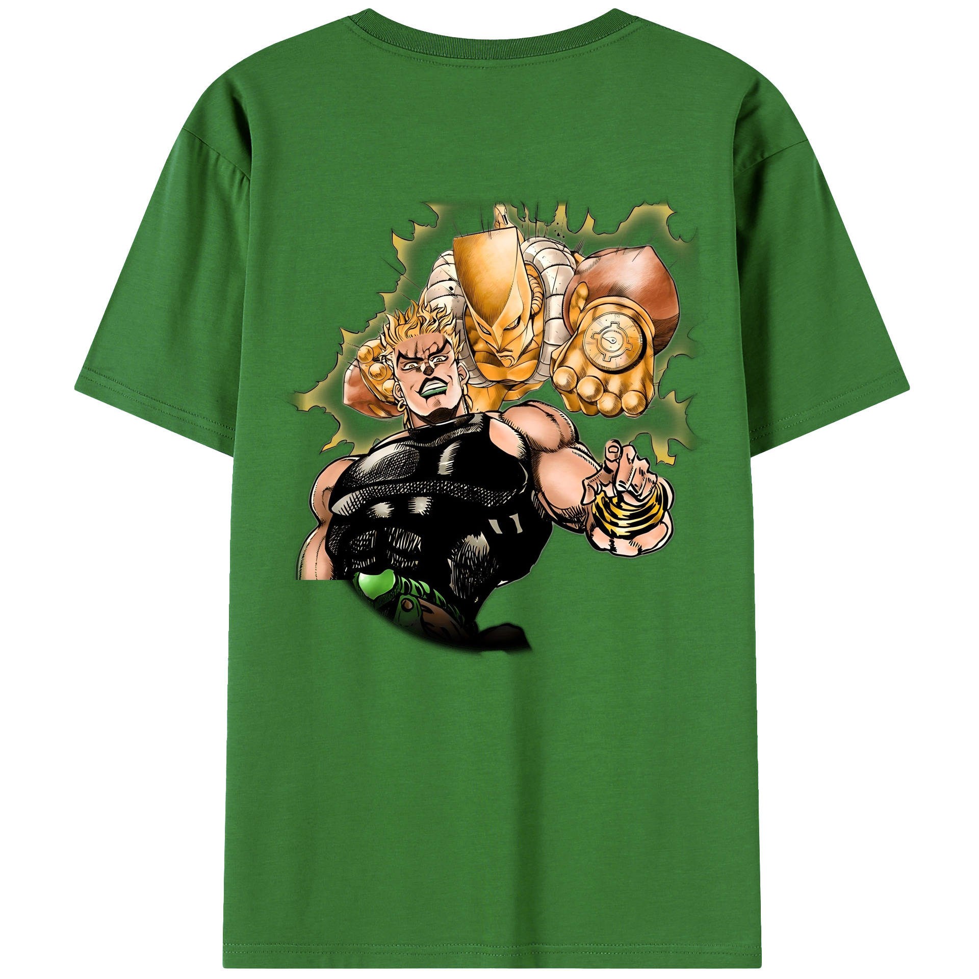 （画像用） ジョジョの奇妙な冒険 ディオ?ブランドー JoJo's Bizarre Adventure Dio Brando レディース半袖Tシャツ(バックプリント)